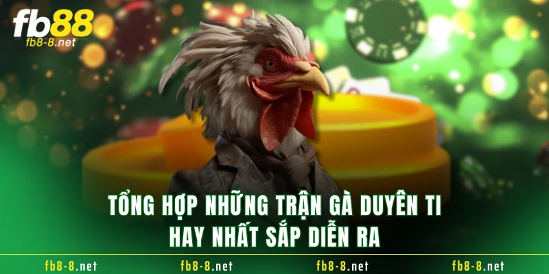 Tổng hợp những trận gà Duyên Ti hay nhất sắp diễn ra